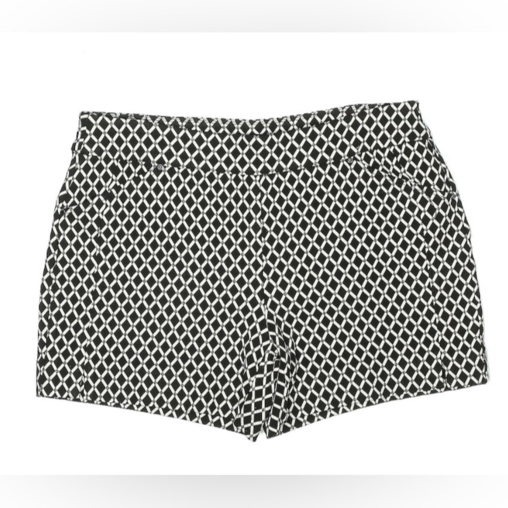 INC International Concepts Black and White Print Shorts Size 2